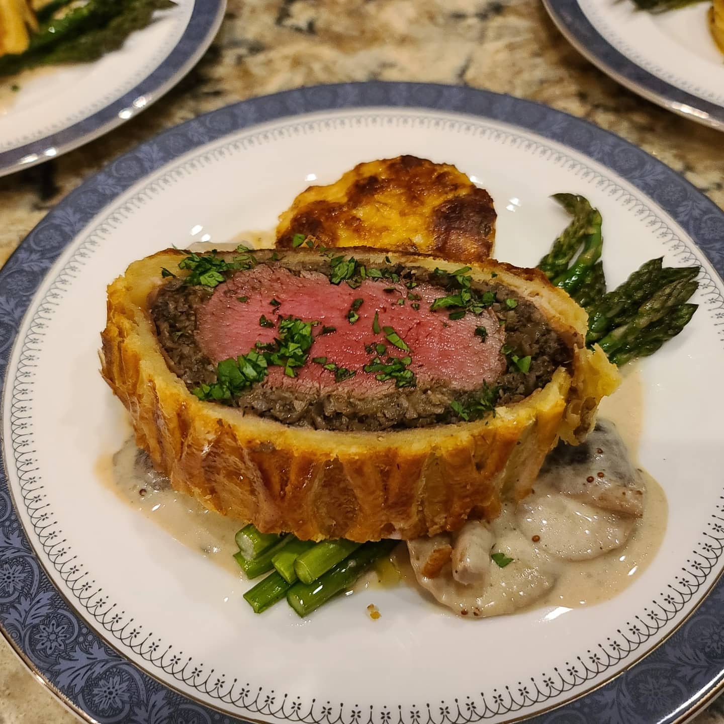 Chef Cheryl's Signature Beef Wellington with Mushroom Sherry