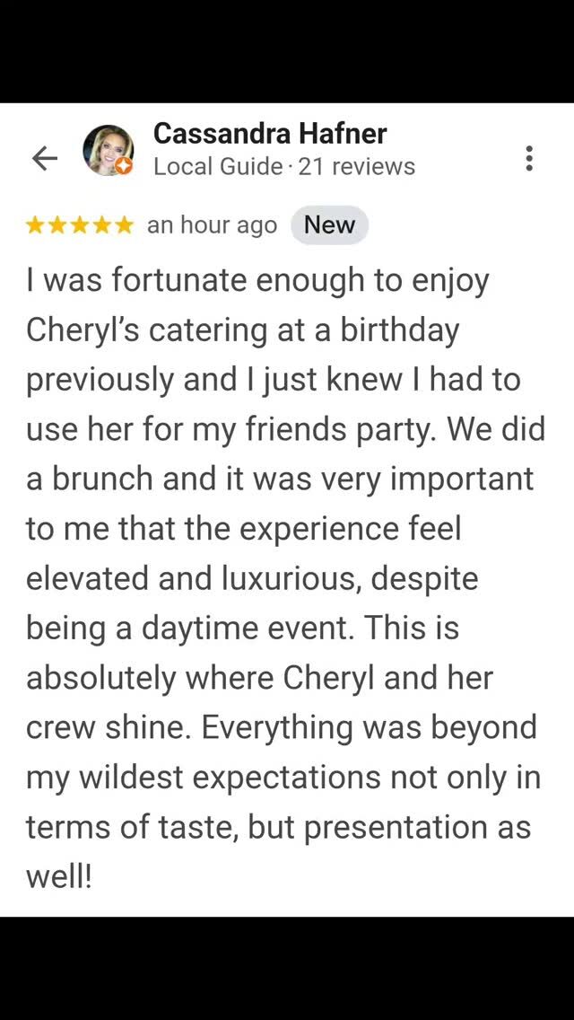 Instagram post from chef.cheryl. This post is in position 11.