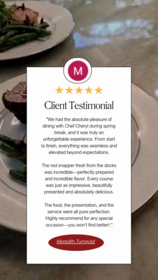 Instagram post from chef.cheryl. This post is in position 1.