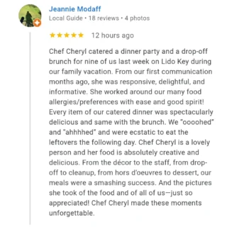 Instagram post from chef.cheryl. This post is in position 6.