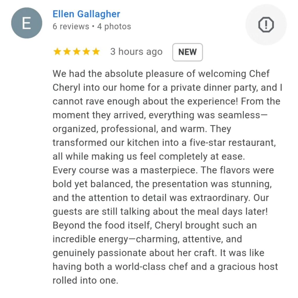 Instagram post from chef.cheryl. This post is in position 4.