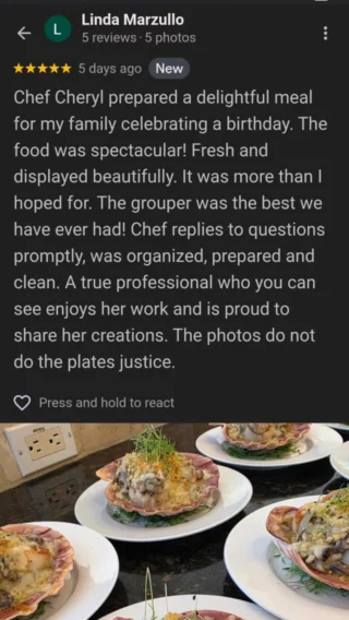Instagram post from chef.cheryl. This post is in position 20.